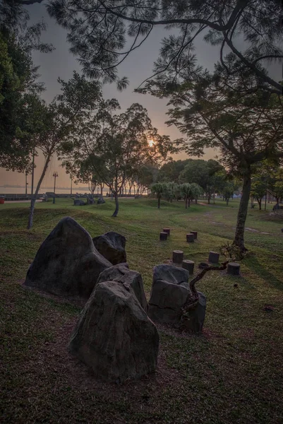 Nascer Sol Parque — Fotografia de Stock