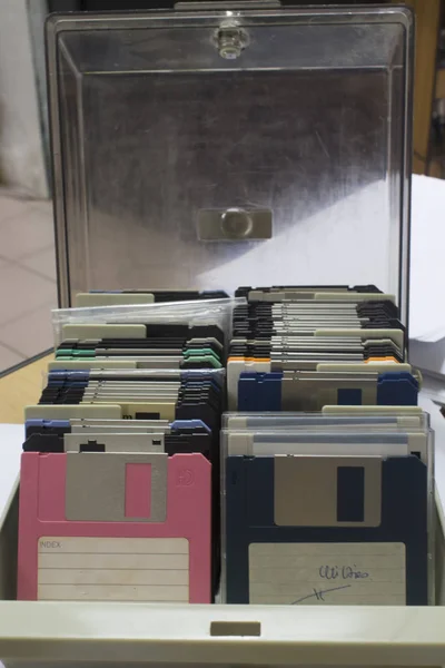 Vintage Computer Storage Floppy Diskette — Stock Photo, Image