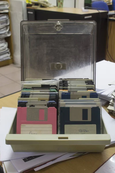 Disquete Almacenamiento Computadora Vintage — Foto de Stock