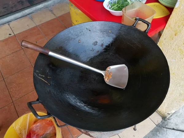 Asiático Venda Fritar Macarrão — Fotografia de Stock