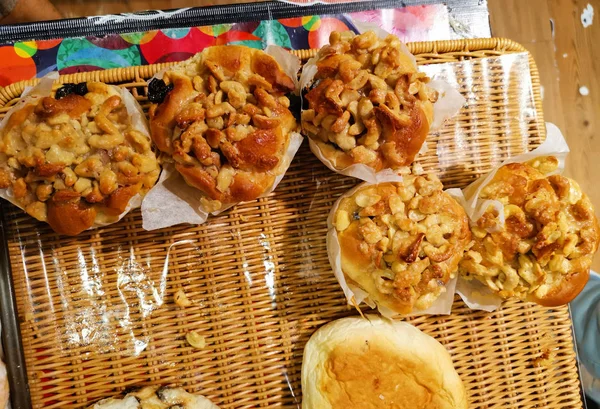 Lezzetli Hamur Ekmek Çeşitleri Türü — Stok fotoğraf