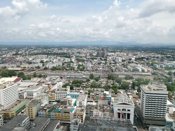 Hatyai Thajsko Června 2019 Pohled Krajinu Města Oblačnou Oblohou Hatyai — Stock fotografie