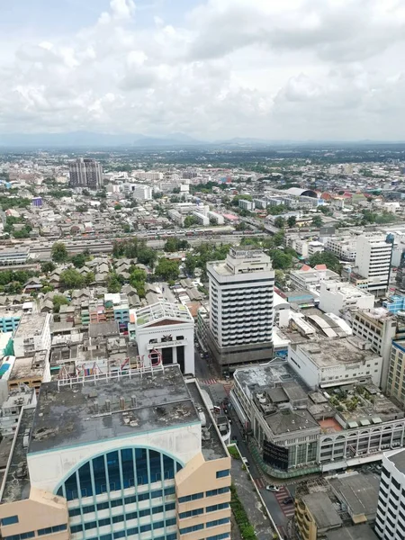 Hatyai Ταϊλάνδη Ιουνίου 2019 Θέα Στο Τοπίο Της Πόλης Συννεφιασμένο — Φωτογραφία Αρχείου