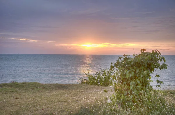 Late Evening Beautiful Sunset Beach — Stock Photo, Image