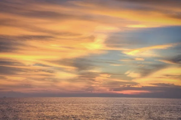 Late Evening Beautiful Sunset Beach — Stock Photo, Image