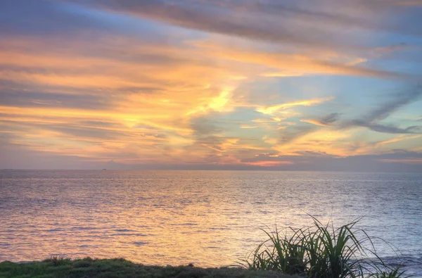 Late Evening Beautiful Sunset Beach — Stock Photo, Image