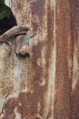 Paslı çinko metal doku.
