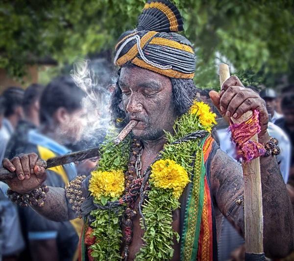 Portret Shots Van Indiase Aanbidding Deepavali Festival — Stockfoto