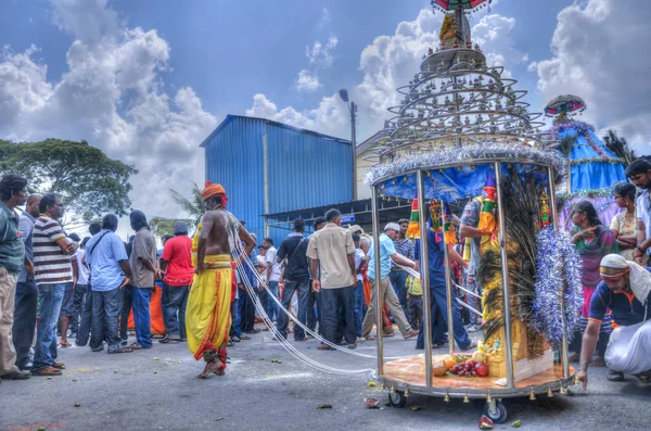 Perak Malaysia April 2018 Scene Indian Procession Thaipusam Festival Sitiawan — Stock Photo, Image