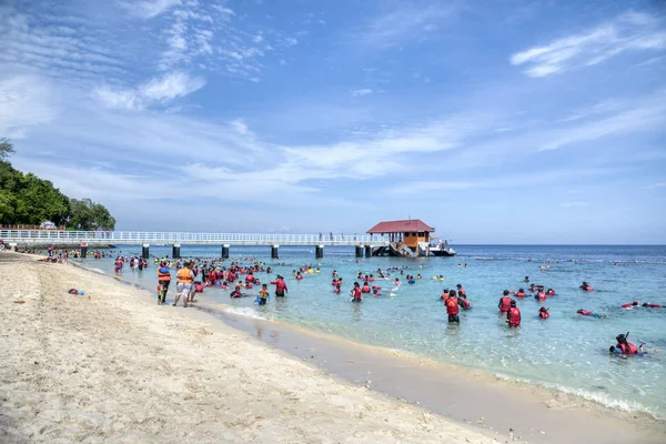 Trengganu Malesia Giugno 2019 Veduta Panoramica Attività Del Turista Che — Foto Stock