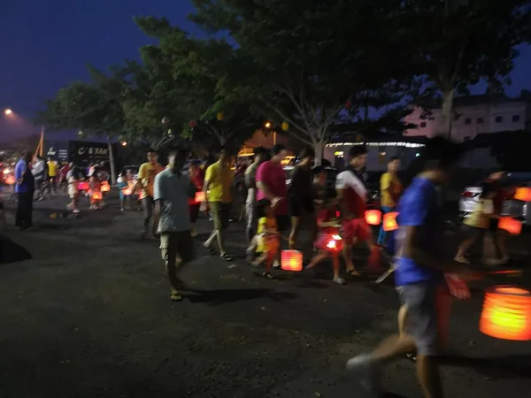 Perak Malezya Eylül 2019 Koh Park Aile Gecesi Nde Fenerler — Stok fotoğraf