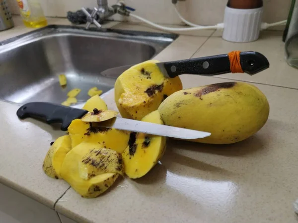 Cena Manga Corte Que Por Acaso Estava Podre — Fotografia de Stock