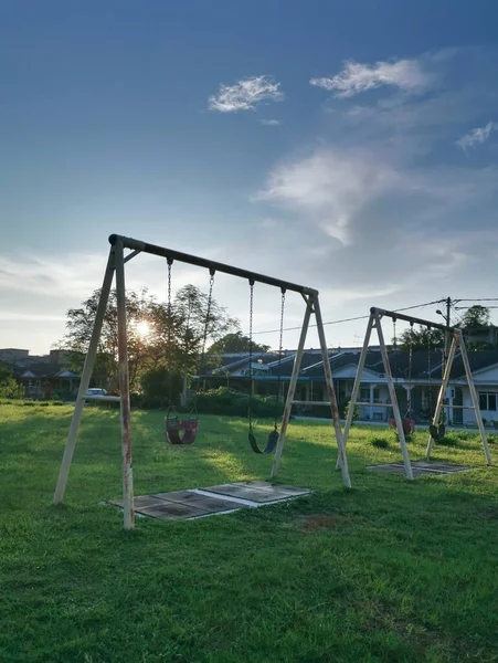 静かな子供たちの遊び場の風景 — ストック写真