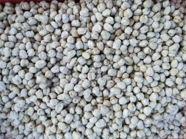 Kurutulmamış bezelyelerin yakın çekimi..