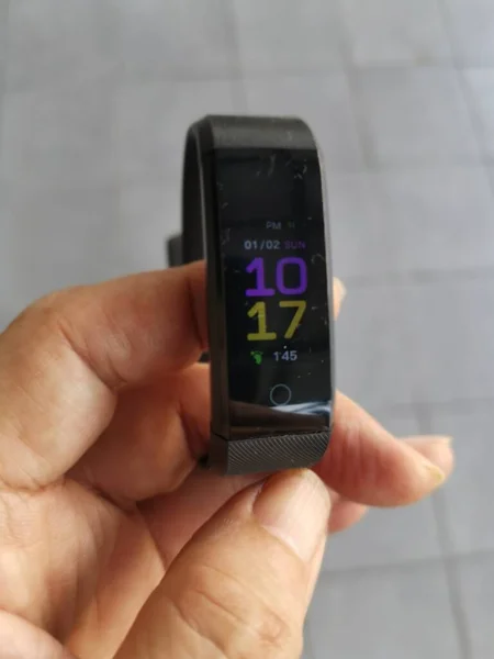 image of digital exercise waistband watch