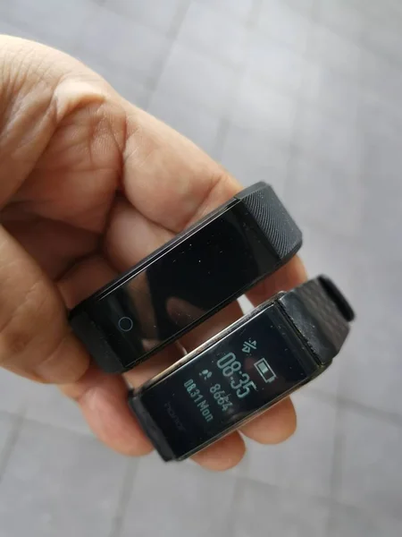 image of digital exercise waistband watch