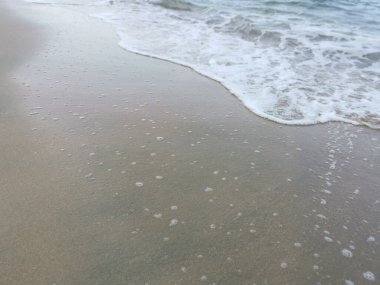 Sahilde deniz dalgaları..