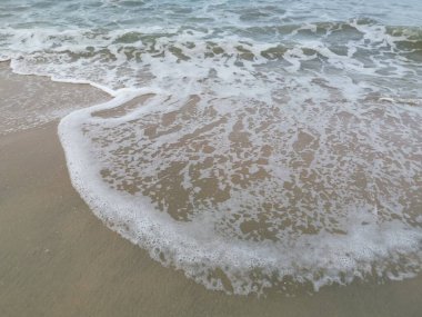 Sahilde deniz dalgaları..