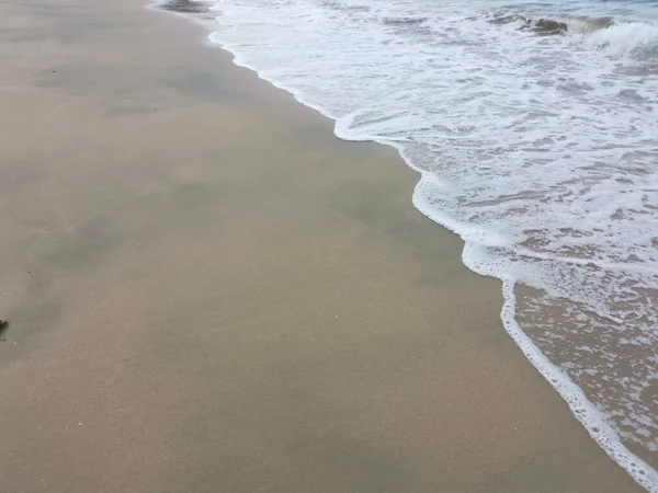 Mar Olas Escena Por Playa —  Fotos de Stock
