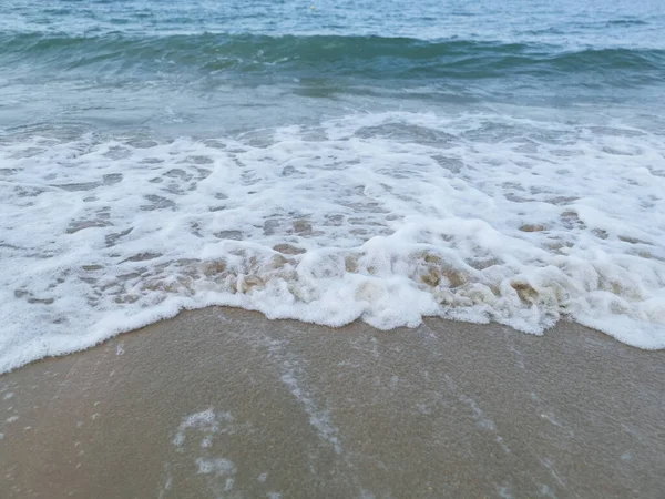 Mer Vagues Scène Près Plage — Photo