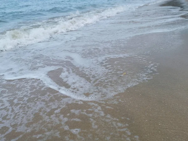 Mar Olas Escena Por Playa — Foto de Stock
