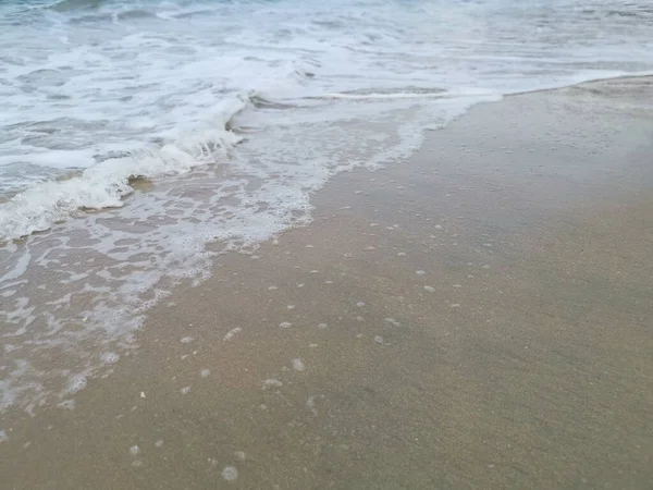 Mar Olas Escena Por Playa — Foto de Stock