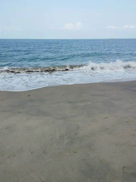 Mar Olas Escena Por Playa —  Fotos de Stock