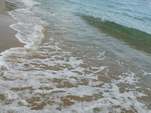 Havsvågor Scen Vid Stranden — Stockfoto