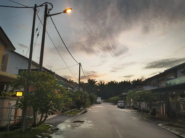 マレーシアのパーク 9月6日2020年9月6日 早朝の空の美しい風景 — ストック写真