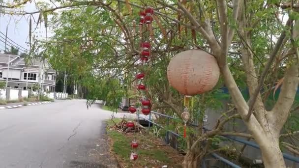 Perak Malaysia Oktober 2020 Sarung Lampu Tua Yang Terbuat Dari — Stok Video