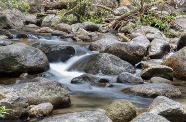 Kayalık nehirden akan su