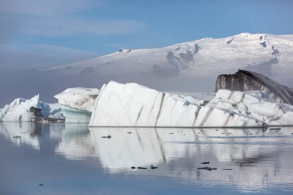 Laguna Glaciar en Islandia. Disparo al amanecer —  Fotos de Stock