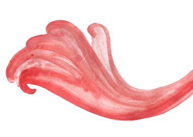 çiçek bitki öğe beyaz arka plan üzerinde pembe dalga şeklinde