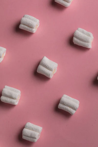 row of sugar confectionery, top view photo