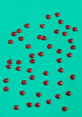 Çocuklar için çikolata lı kalpler, tatlı tatlı.