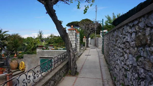 Senderismo en capri, sendero, calle, italia — Foto de Stock