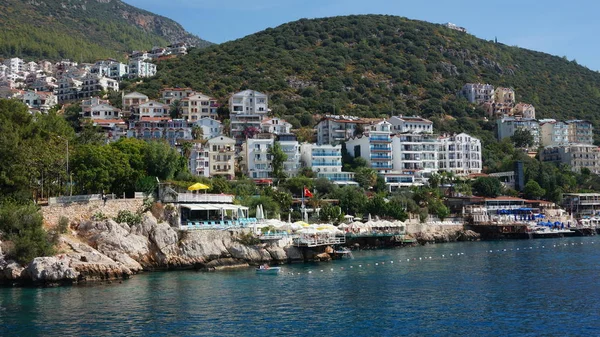 The harbour at Kas or Kash on the Mediterranean coast of Turkey — Stock Photo, Image