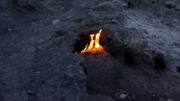 Χίμαιρα φωτιά Τουρκία, φυσικό αέριο, φλεγμονή — Φωτογραφία Αρχείου