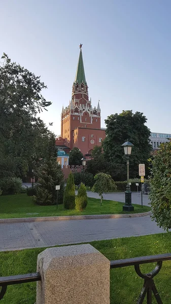 Кремлевские стены на Красной площади, Москва, Россия — стоковое фото