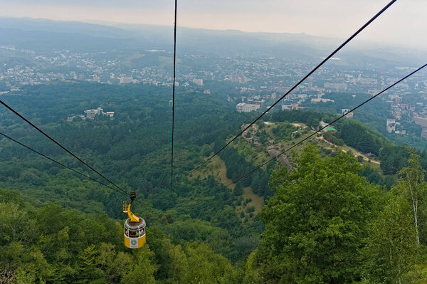 The cable car road. Russia. Kislovodsk.