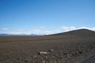 Kjolur Highland Karayolu F35, İzlanda, Avrupa boyunca buzul manzarası