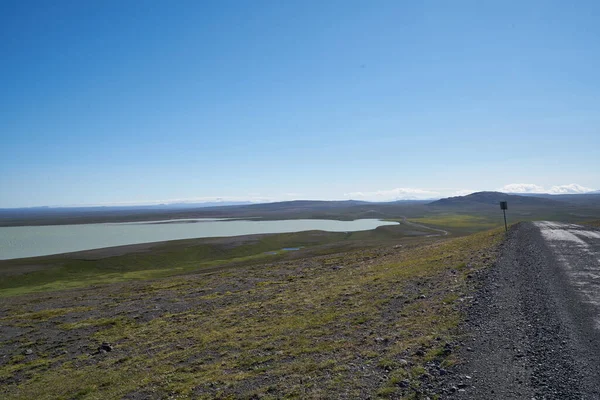 Kjolur Highland Karayolu F35, İzlanda, Avrupa boyunca buzul manzarası