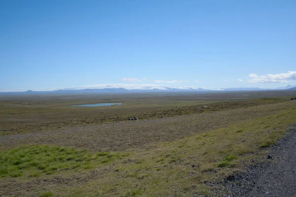 Kjolur Highland Karayolu F35, İzlanda, Avrupa boyunca buzul manzarası