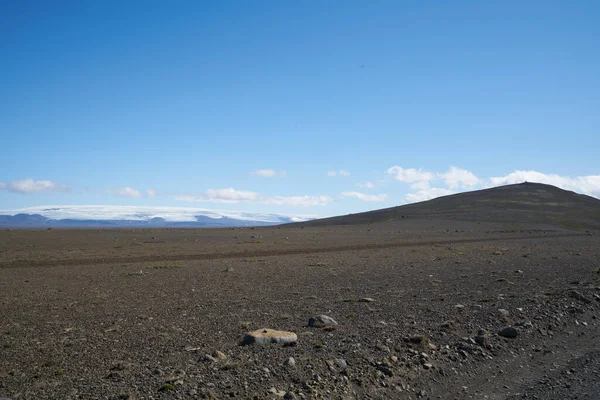 Kjolur Highland Karayolu F35, İzlanda, Avrupa boyunca buzul manzarası