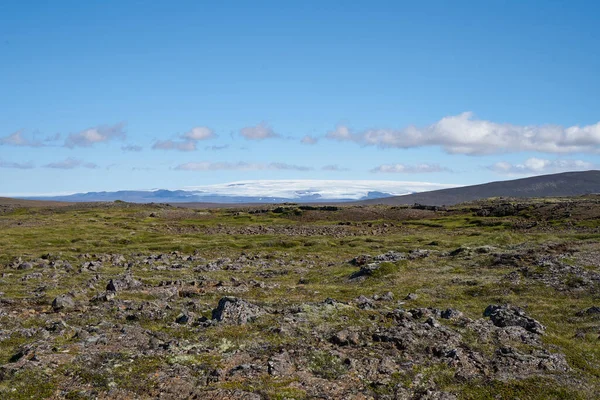 Kjolur Highland Karayolu F35, İzlanda, Avrupa boyunca buzul manzarası