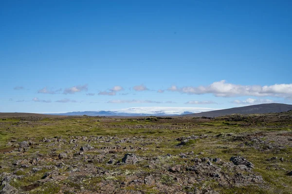 Panorama Del Ghiacciaio Lungo Kjolur Highland Road F35 Islanda Europa — Foto Stock