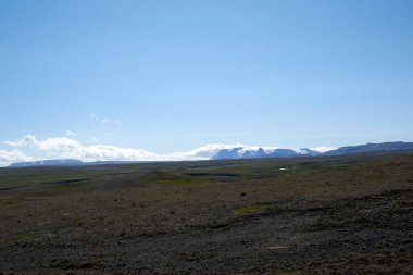 İzlanda 2020 'deki bir buzulun manzarası