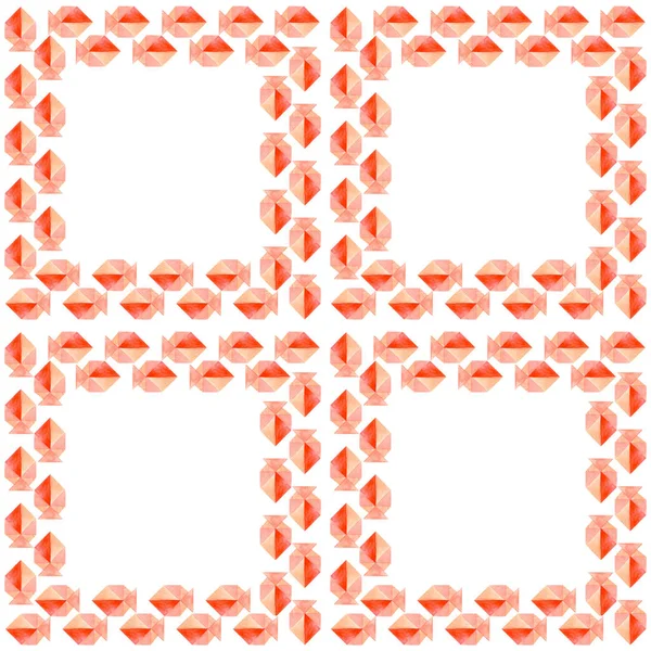 Sulu Boya Dikişsiz desen ile balıkçı bir satır ve beyaz bir arka plan meydanda. Origami stil. İllüstrasyon.