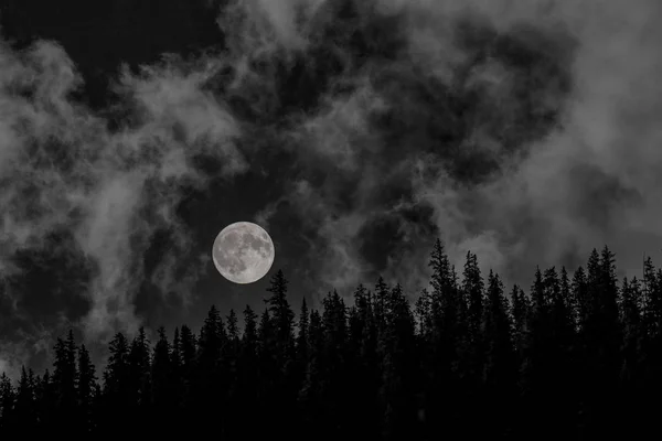 Lune Sur Crête — Photo