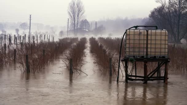 Grande Inondation Après Fonte Des Neiges — Video